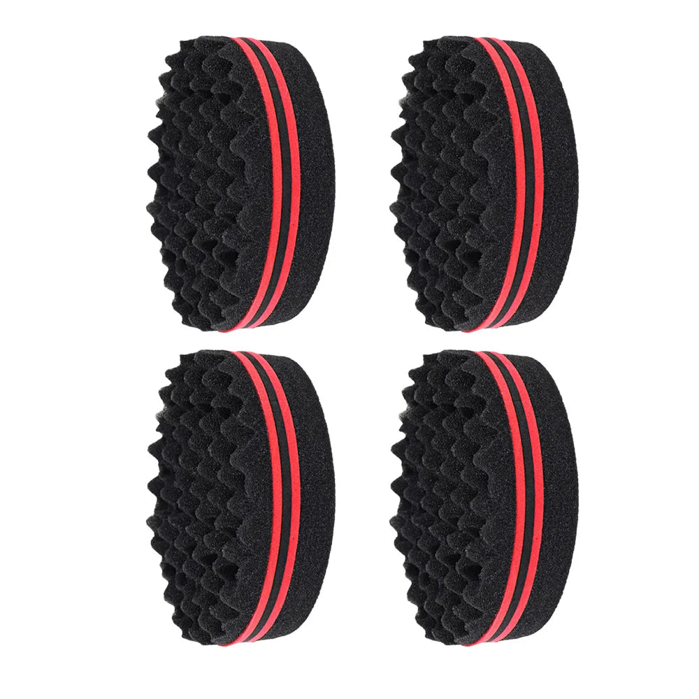 Brosse Éponge Twist Afro Double Face – Brosse Magique pour Boucles et Coiffage Afro