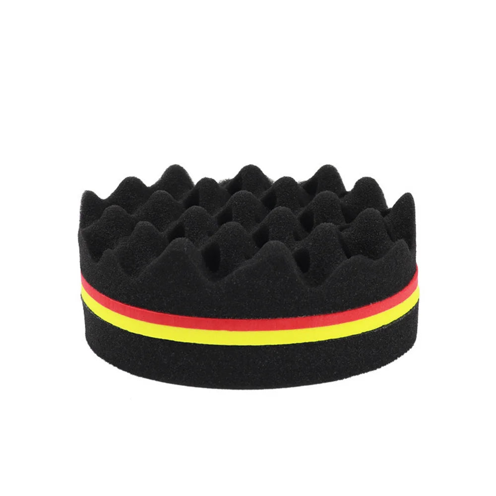 Brosse Éponge Twist Afro Double Face – Brosse Magique pour Boucles et Coiffage Afro