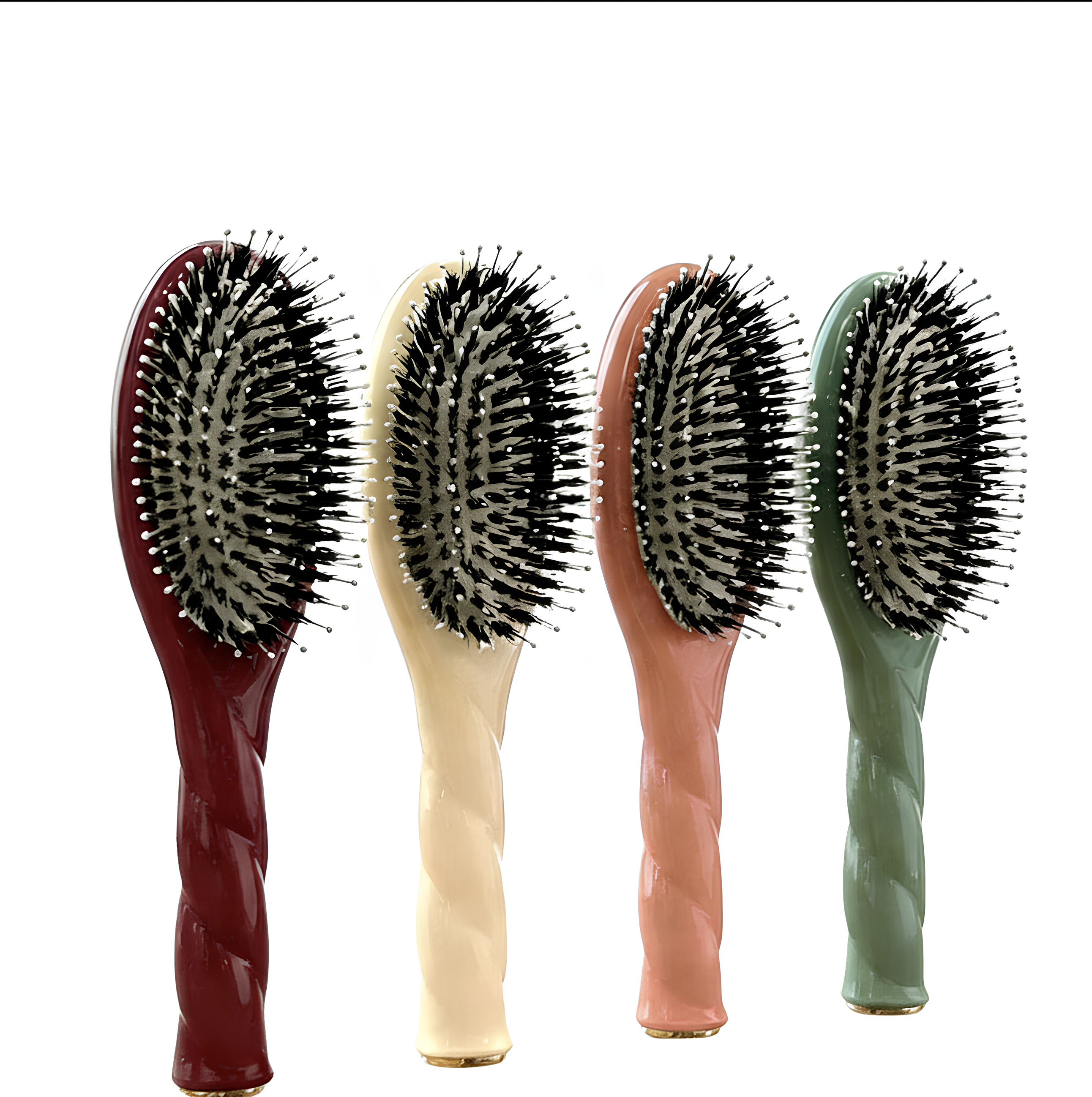 Brosse à cheveux à Poils de Sanglier Naturels – Brosse Démêlante Anti-Statique et Massage Cuir Chevelu pour Femme et Homme