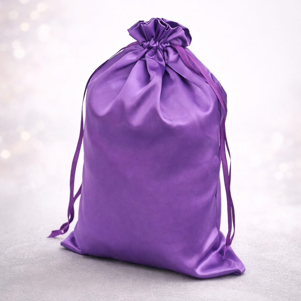 Sacs de Rangement en Satin pour Perruque