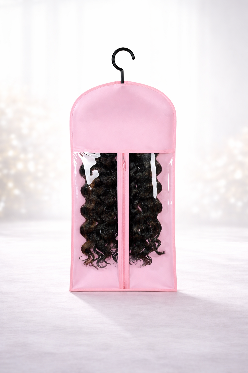 Housse de Rangement pour Perruque avec Cintre – Sacs Transparents Anti-Poussière