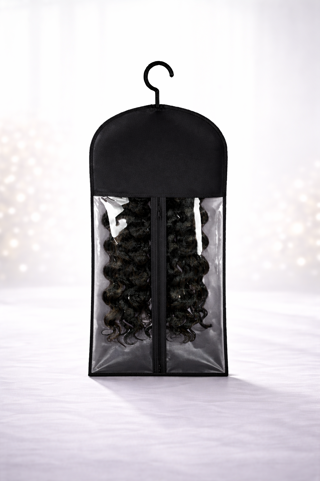 Housse de Rangement pour Perruque avec Cintre – Sacs Transparents Anti-Poussière