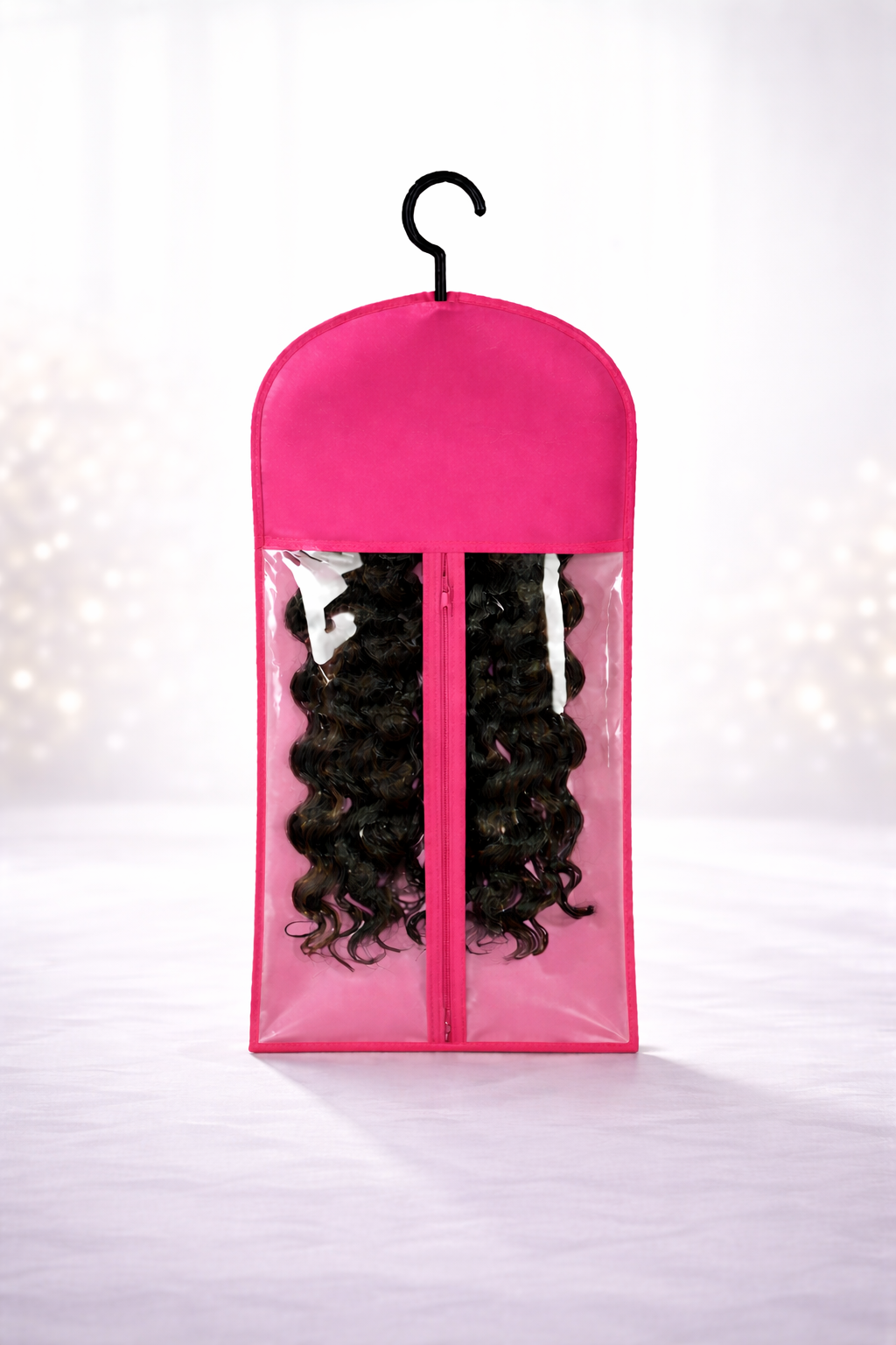 Housse de Rangement pour Perruque avec Cintre – Sacs Transparents Anti-Poussière