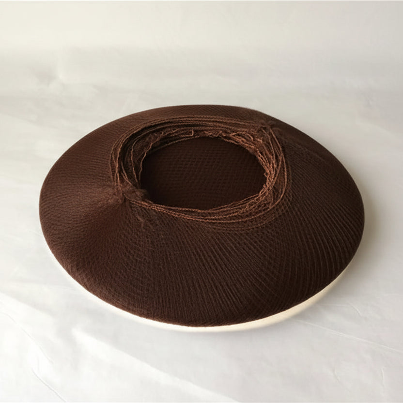 140 pièces de Filets à Cheveux Élastiques Marron Foncé – Lot en Nylon pour Coiffure et Chignon