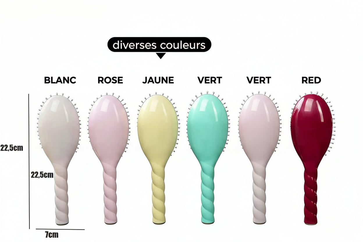 Brosse à cheveux à Poils de Sanglier Naturels – Brosse Démêlante Anti-Statique et Massage Cuir Chevelu pour Femme et Homme