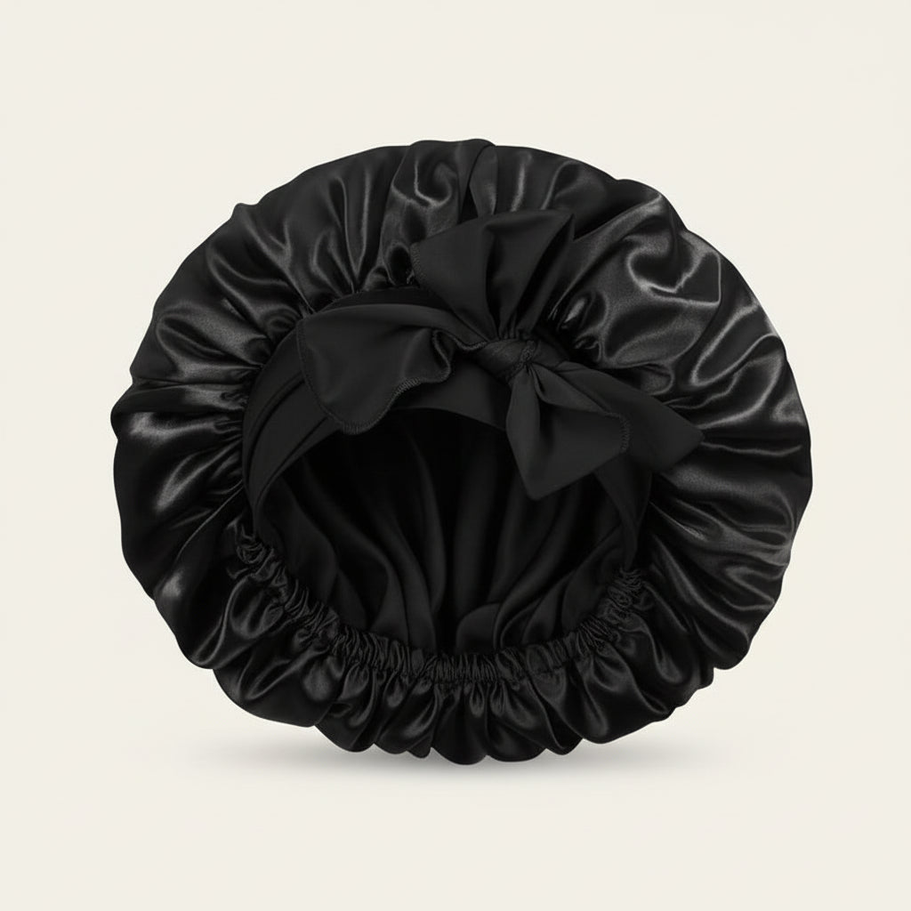 Bonnet de Nuit en Satin pour Cheveux – Bonnet de Sommeil Ajustable en Polyester