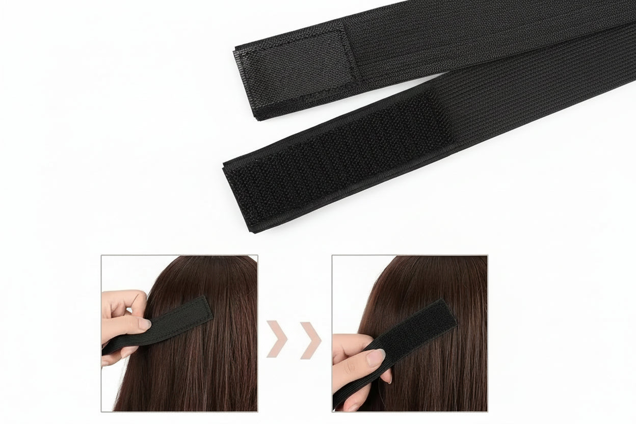 Bandes Élastiques Lace Melting – Lot de 3 Bandeaux Ajustables pour Perruque Lace Frontale