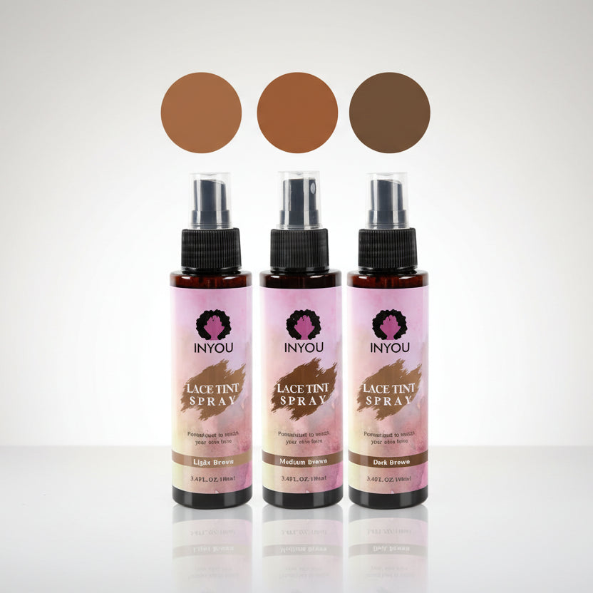 Kit Colle Perruque Lace 6 Pièces – Colle Lace, Spray Teinté, Cire Coiffante et Dissolvant