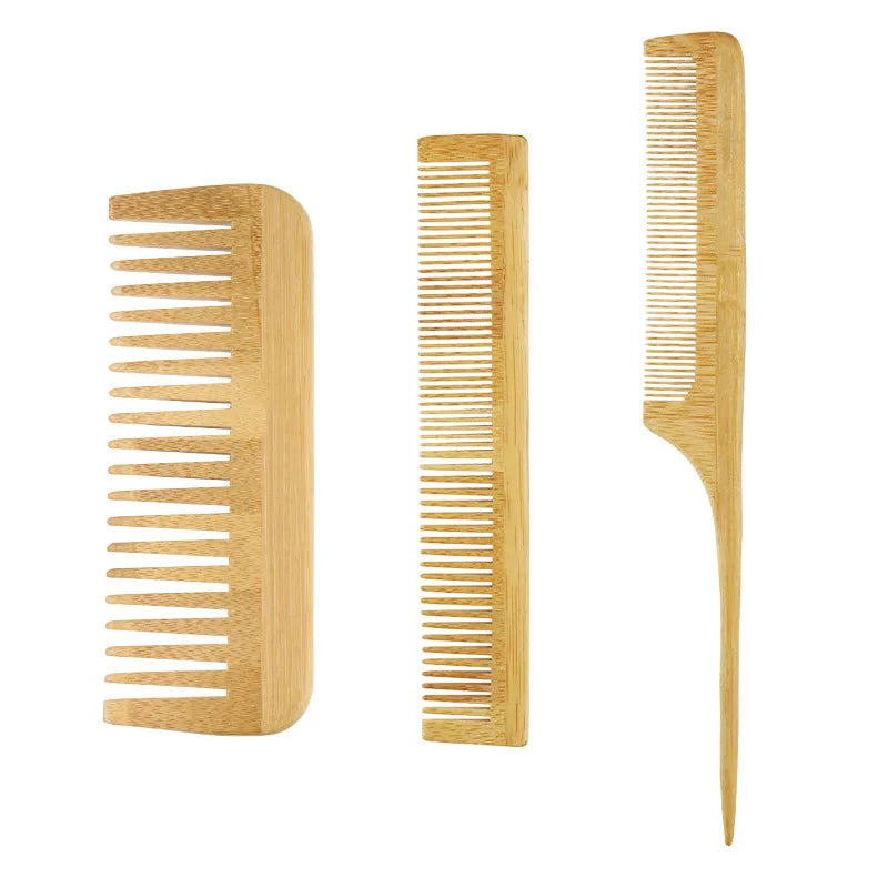 Brosse à cheveux en Bambou Massante – Brosse Démêlante Anti-Statique et Stimulateur de Pousse pour Cheveux et Barbe