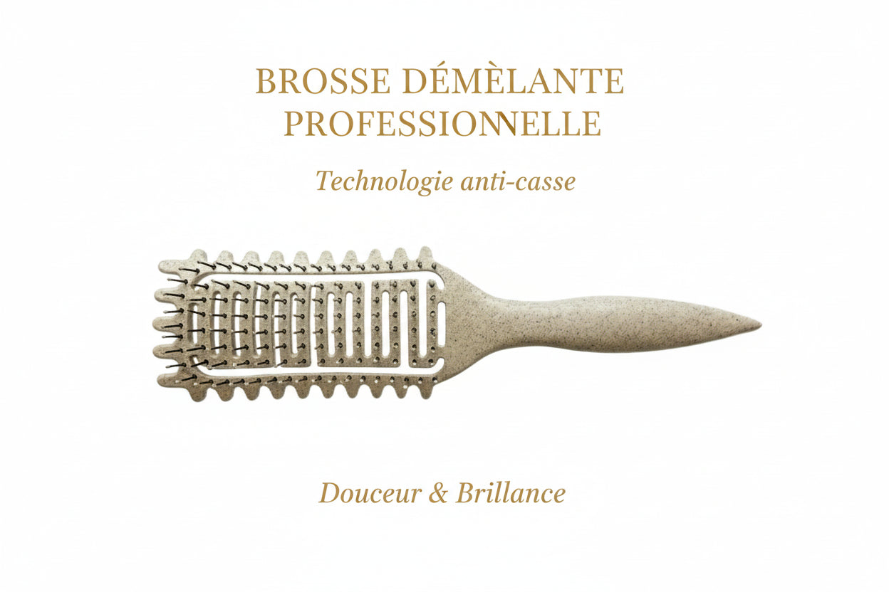 Brosse Définition Boucles Aérée – Brosse Démêlante pour Cheveux Bouclés et Mouillés
