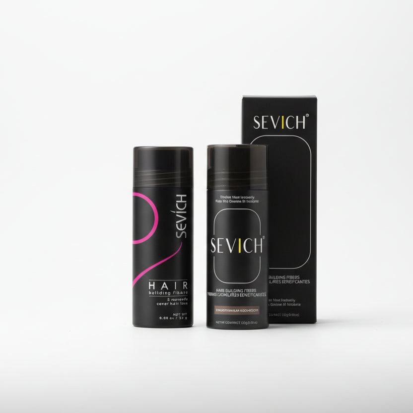 Fibres Capillaires à la Kératine SEVICH – Kit Densifiant pour Cheveux Clairsemés avec Applicateur