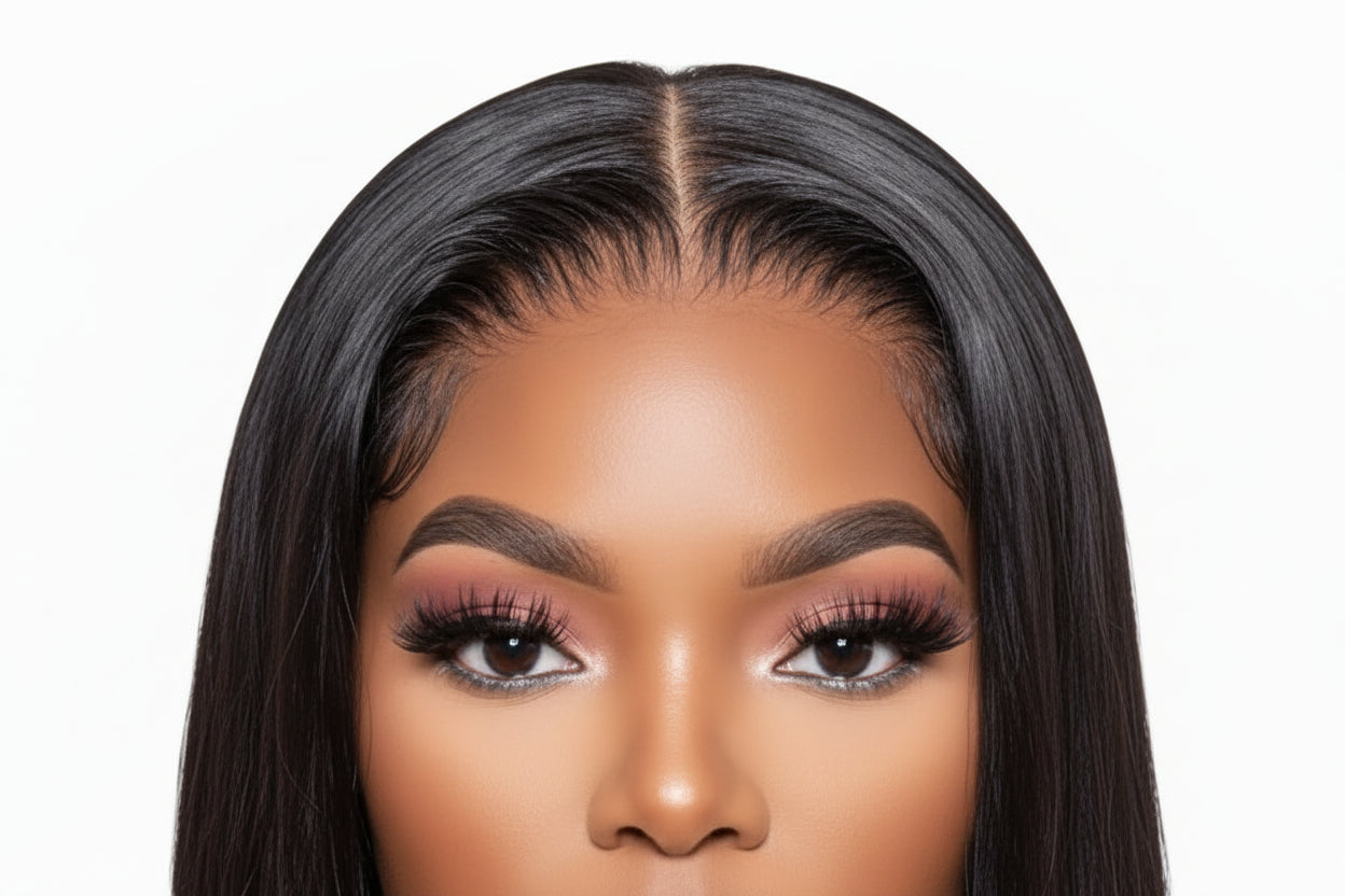 Perruque Bob Lisse en Cheveux Humains