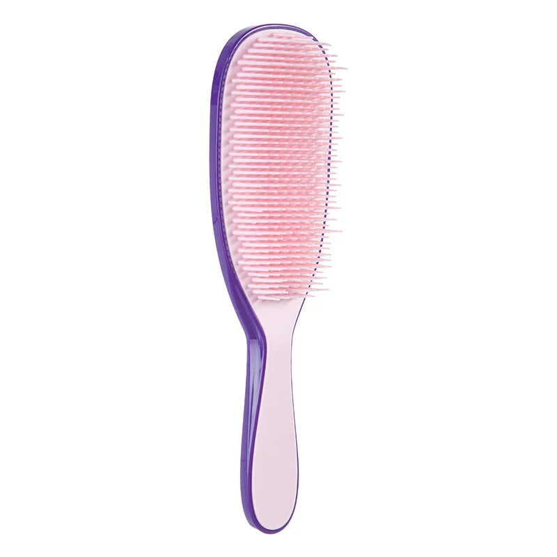 Brosse à cheveux Démêlante Bicolore – Brosse Anti-Statique et Massage Cuir Chevelu pour Coiffage Facile