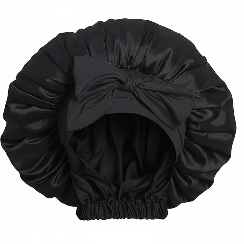 Bonnet de Nuit en Satin pour Cheveux – Bonnet de Sommeil Ajustable en Polyester