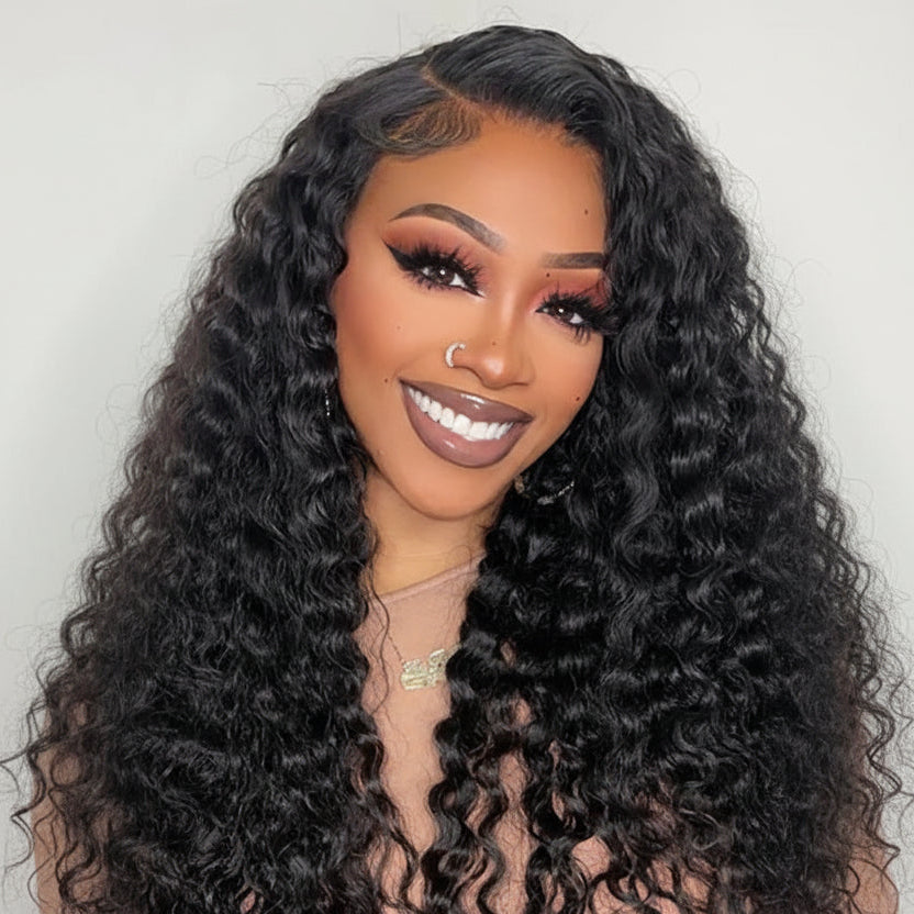 Tissage Deep Wave en Cheveux Naturels Brésiliens