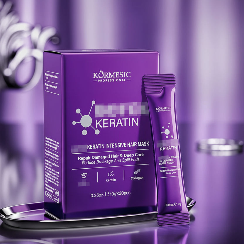 Masque Capillaire à la Kératine – Réparation Express 5 Secondes, Cheveux Doux et Brillants