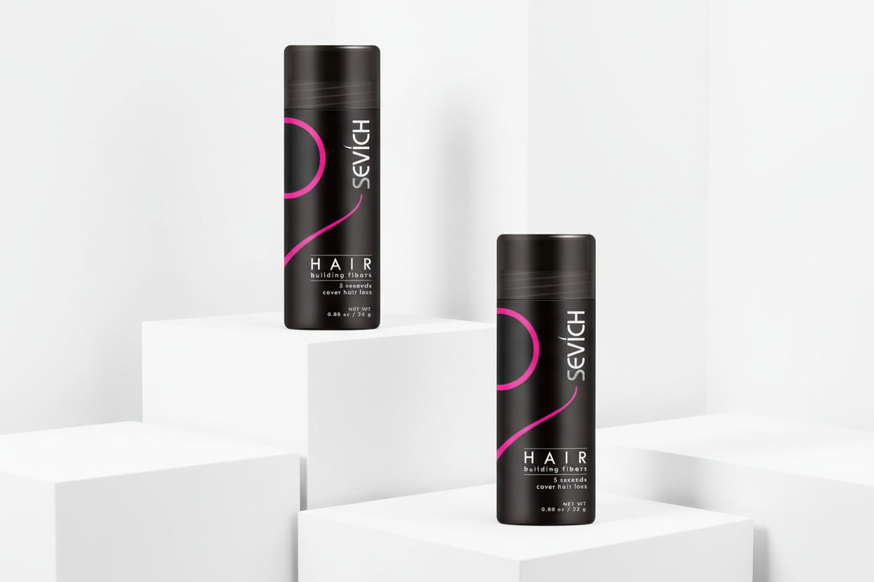 Fibres Capillaires à la Kératine SEVICH – Kit Densifiant pour Cheveux Clairsemés avec Applicateur