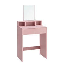 Coiffeuse femme avec Miroir LED et Rangement | Table de Maquillage Moderne + Grand Miroir – AUREA