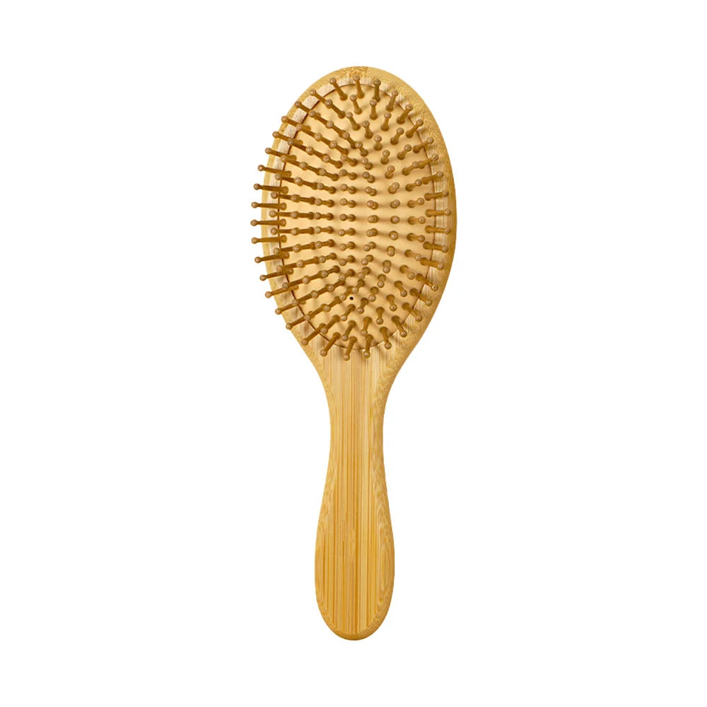 Brosse à cheveux en Bambou Premium avec Coffret Élégant – Brosse Démêlante et Masseur de Cuir Chevelu pour Femme et Homme