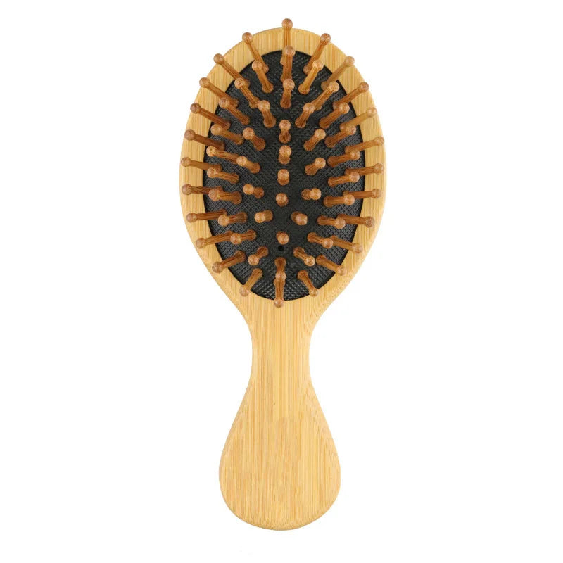 Brosse à cheveux en Bambou Massante – Brosse Démêlante Anti-Statique et Stimulateur de Pousse pour Cheveux et Barbe