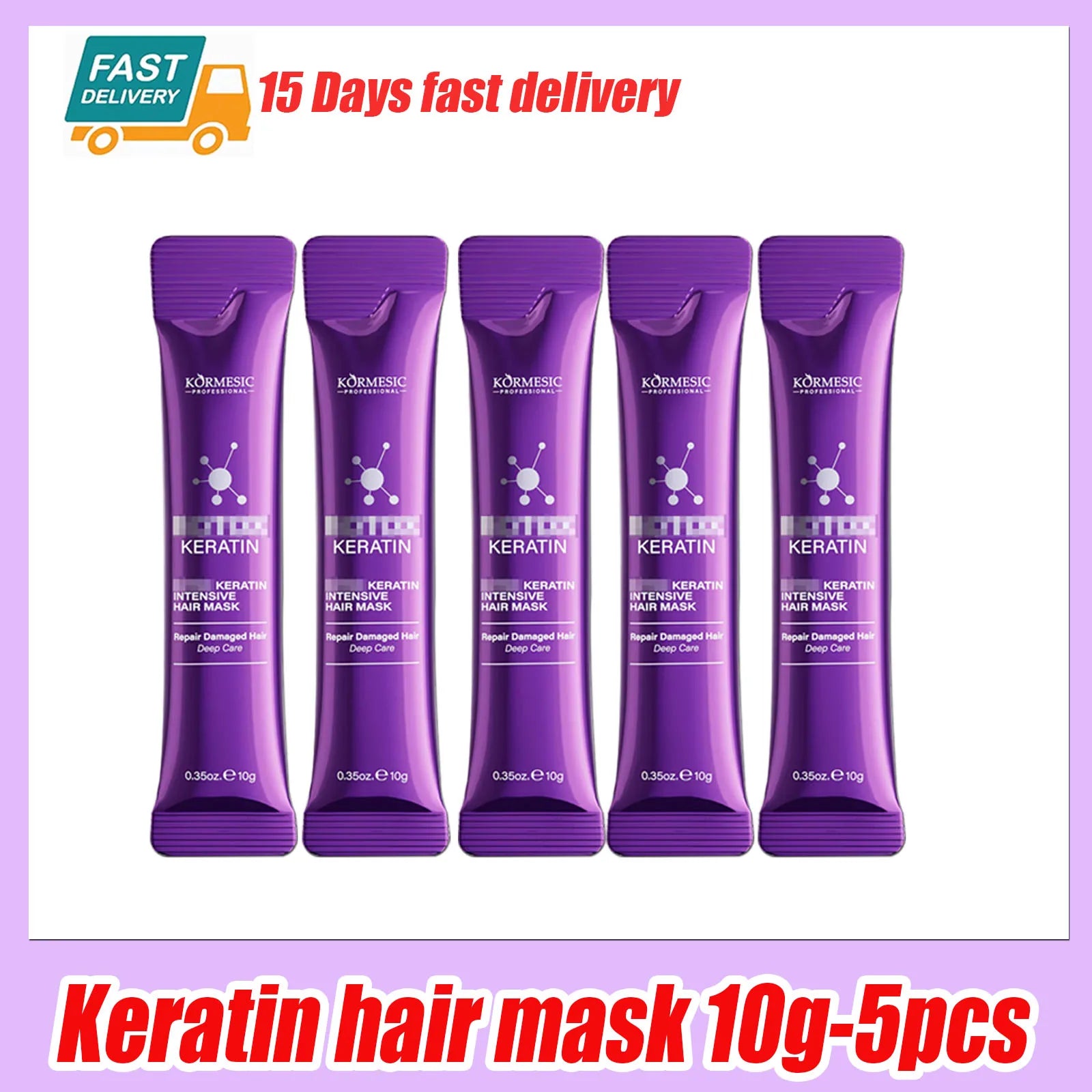 Masque Capillaire à la Kératine – Réparation Express 5 Secondes, Cheveux Doux et Brillants