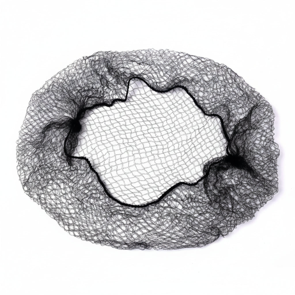 Filets à Cheveux Invisibles 24 pouces – Lot de 50, Maille Élastique pour Chignon, Perruque et Usage Pro
