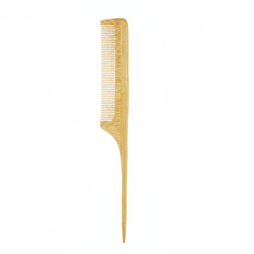 Brosse à cheveux en Bambou Massante – Brosse Démêlante Anti-Statique et Stimulateur de Pousse pour Cheveux et Barbe
