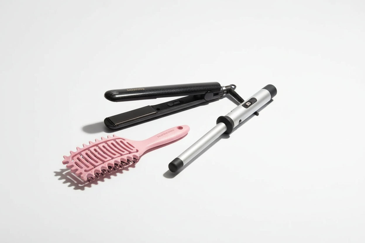 Brosse Définition Boucles Aérée – Brosse Démêlante pour Cheveux Bouclés et Mouillés