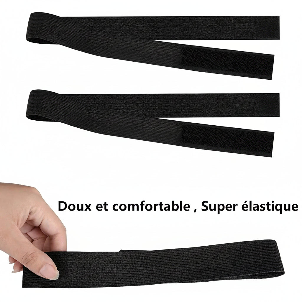 Bandes Élastiques Lace Melting – Lot de 3 Bandeaux Ajustables pour Perruque Lace Frontale