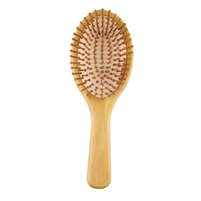 Brosse à cheveux en Bambou Massante – Brosse Démêlante Anti-Statique et Stimulateur de Pousse pour Cheveux et Barbe