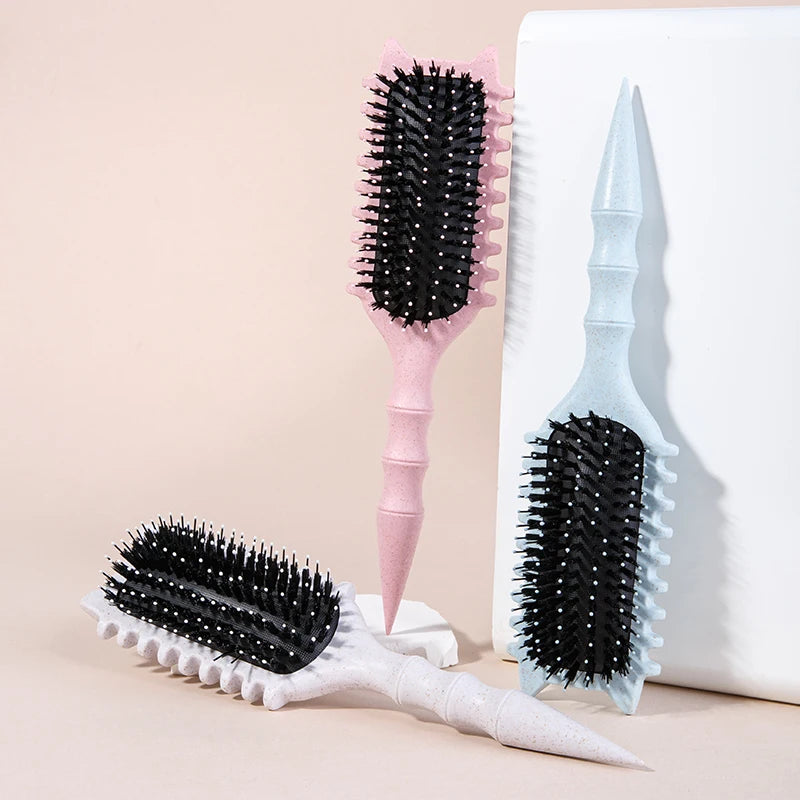 Brosse à cheveux Définition Boucles Professionnelle – Brosse Démêlante pour Coiffage et Mise en Forme des Cheveux Bouclés