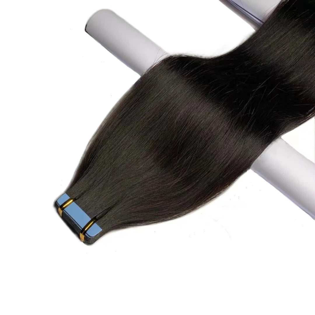 Extensions Tape In en Cheveux Naturels Brésiliens Remy – Lisses, Qualité Salon