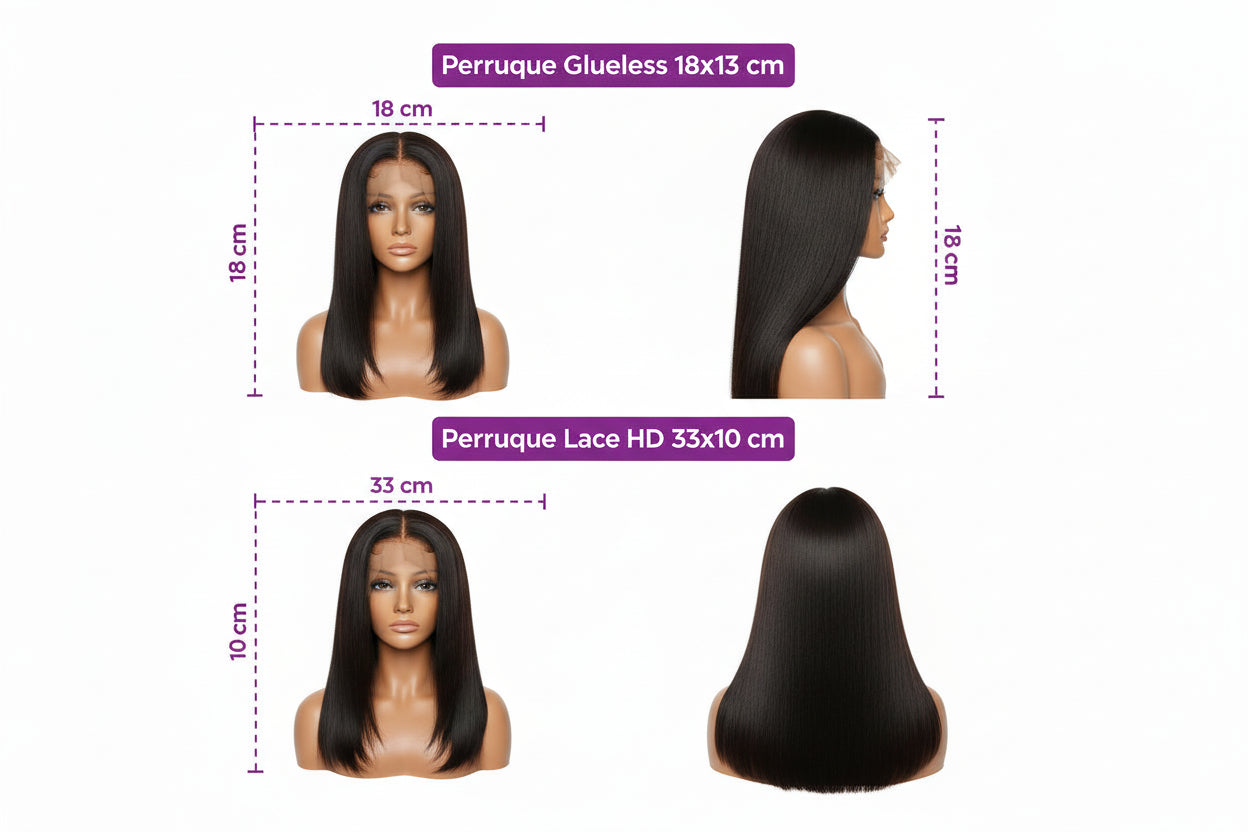 Perruque Bob Bouclée Kinky Jerry Curly Sans Colle 7x5 – Cheveux Naturels Brésiliens, Densité 250 %