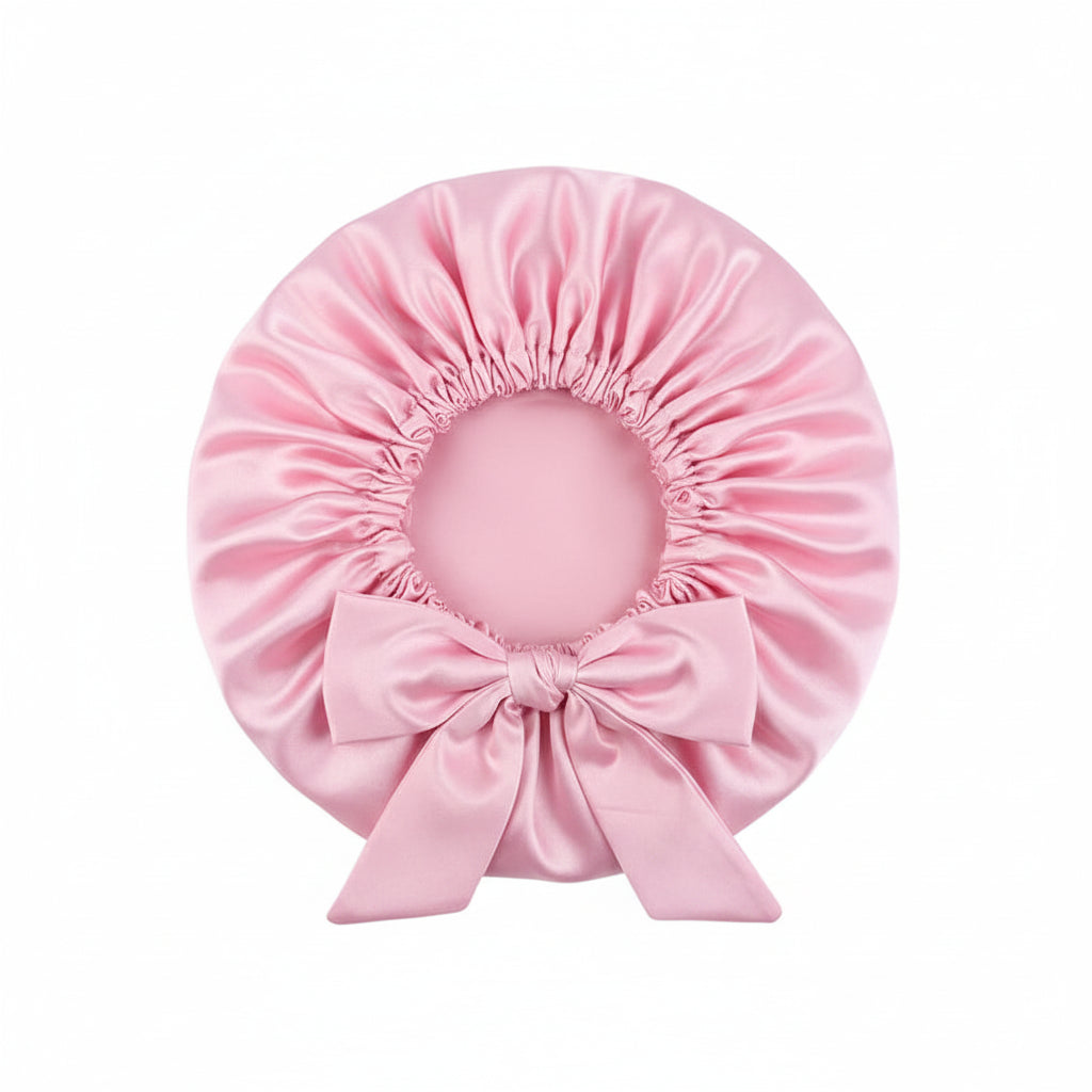 Bonnet de Nuit en Satin pour Femme – Bonnet Soie Stretch à Large Bande, Protection Cheveux