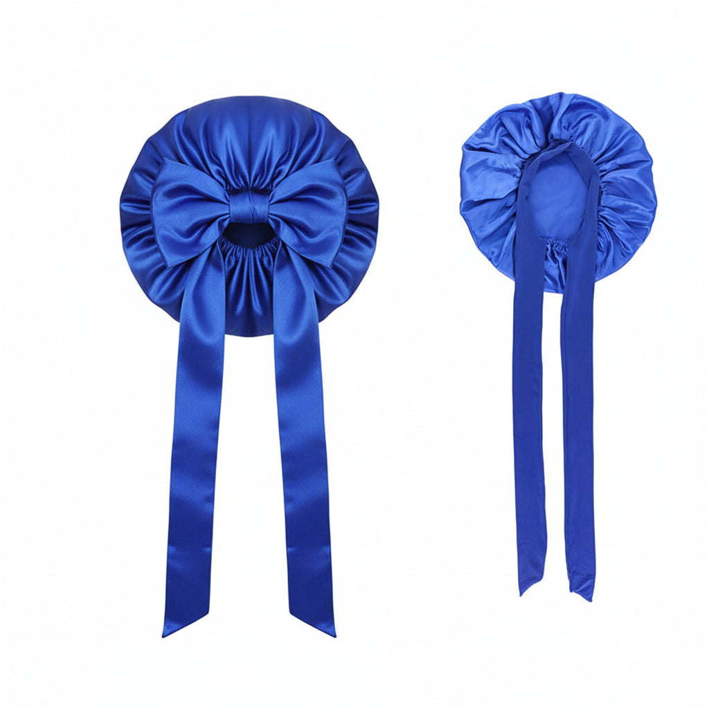 Bonnet de Nuit en Satin pour Femme – Bonnet Soie Stretch à Large Bande, Protection Cheveux