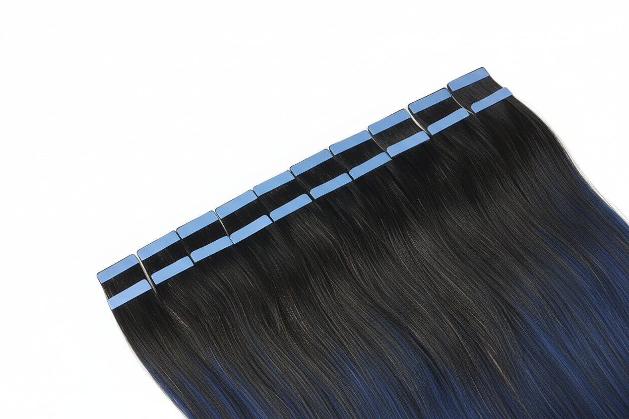 Extensions Tape In en Cheveux Naturels Brésiliens Remy – Lisses, Qualité Salon