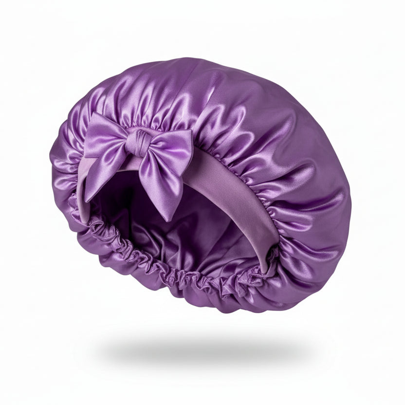 Bonnet de Nuit en Satin pour Cheveux – Bonnet de Sommeil Ajustable en Polyester
