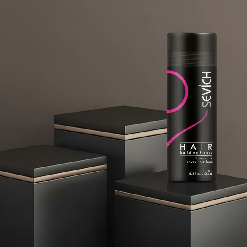 Fibres Capillaires à la Kératine SEVICH – Kit Densifiant pour Cheveux Clairsemés avec Applicateur