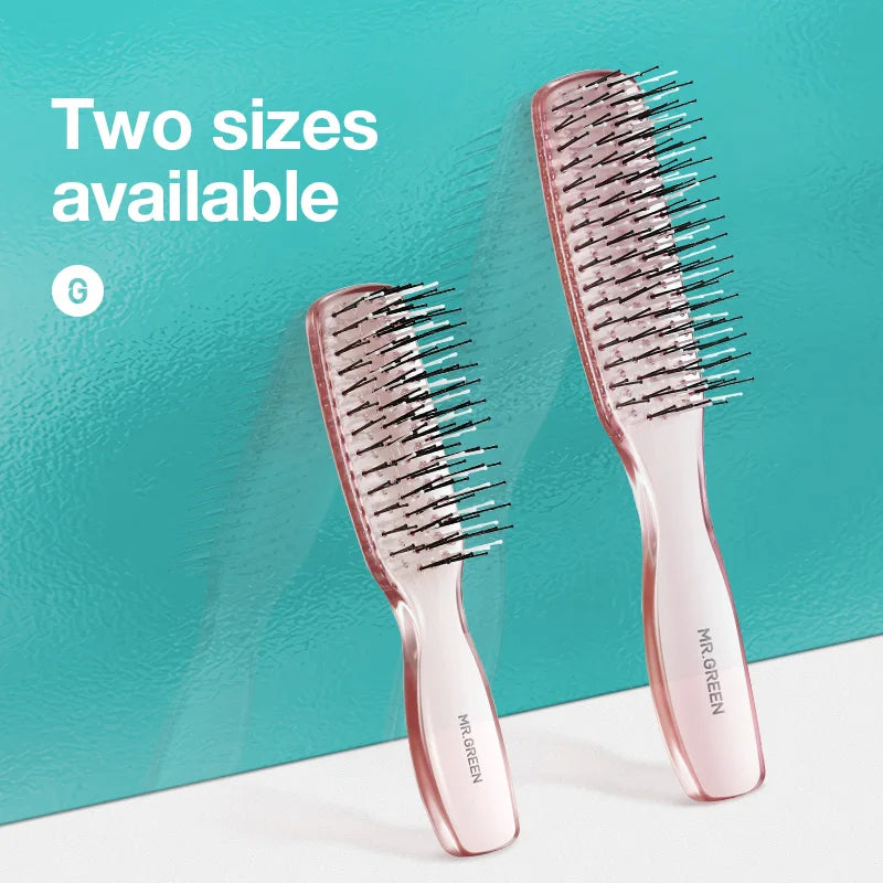 Brosse à Cheveux MR.GREEN – Brosse Démêlante à Dents Fines avec Massage du Cuir Chevelut