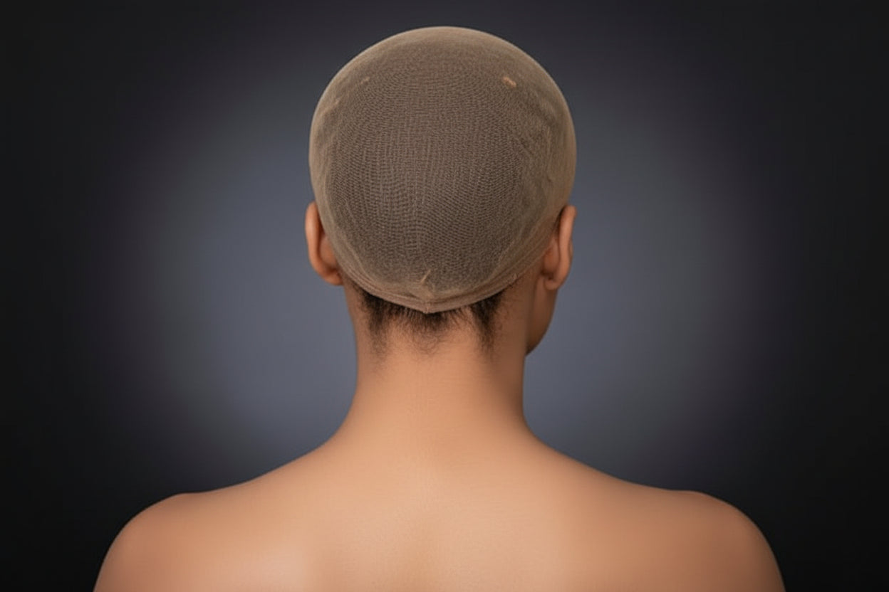 Bonnet Perruque HD Transparent – Filet en Nylon Extensible Lace Front, Marron Clair