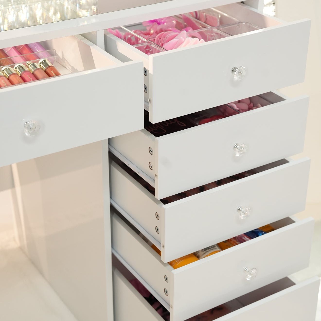 Coiffeuse avec Miroir Adapté | Format Compact et Rangements