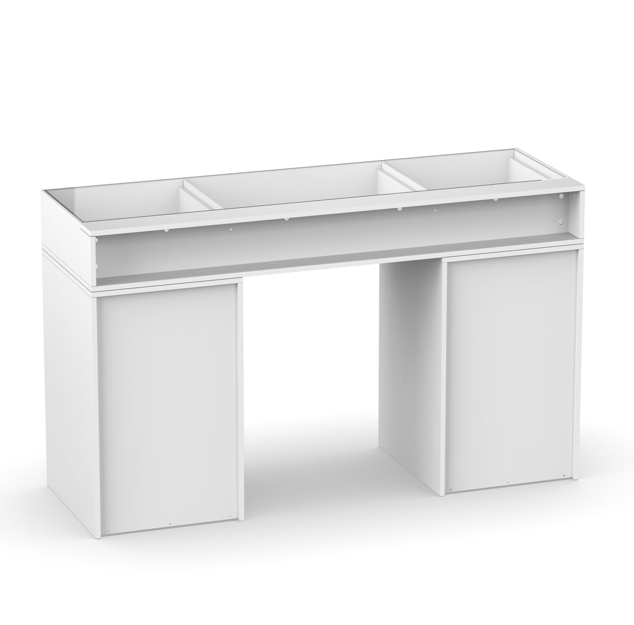 Coiffeuse avec Miroir Adapté | Grand Plateau et Rangements