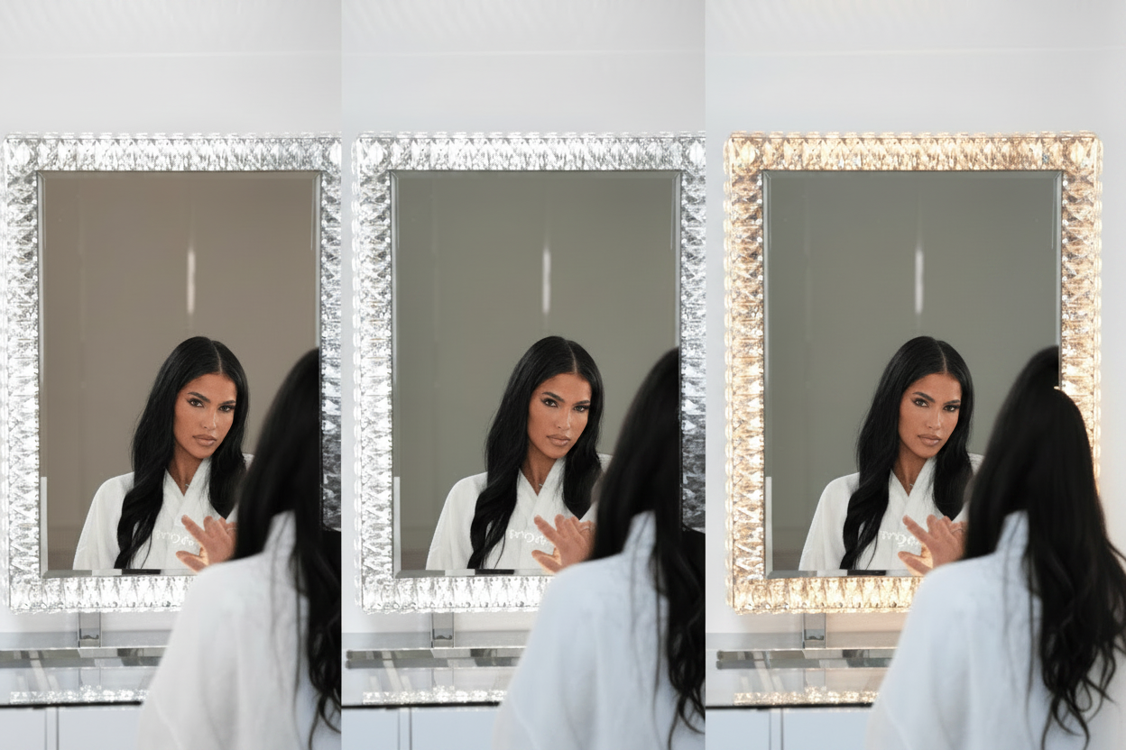 Miroir Adapté LED | Cadre Lumineux et Pose Dressing