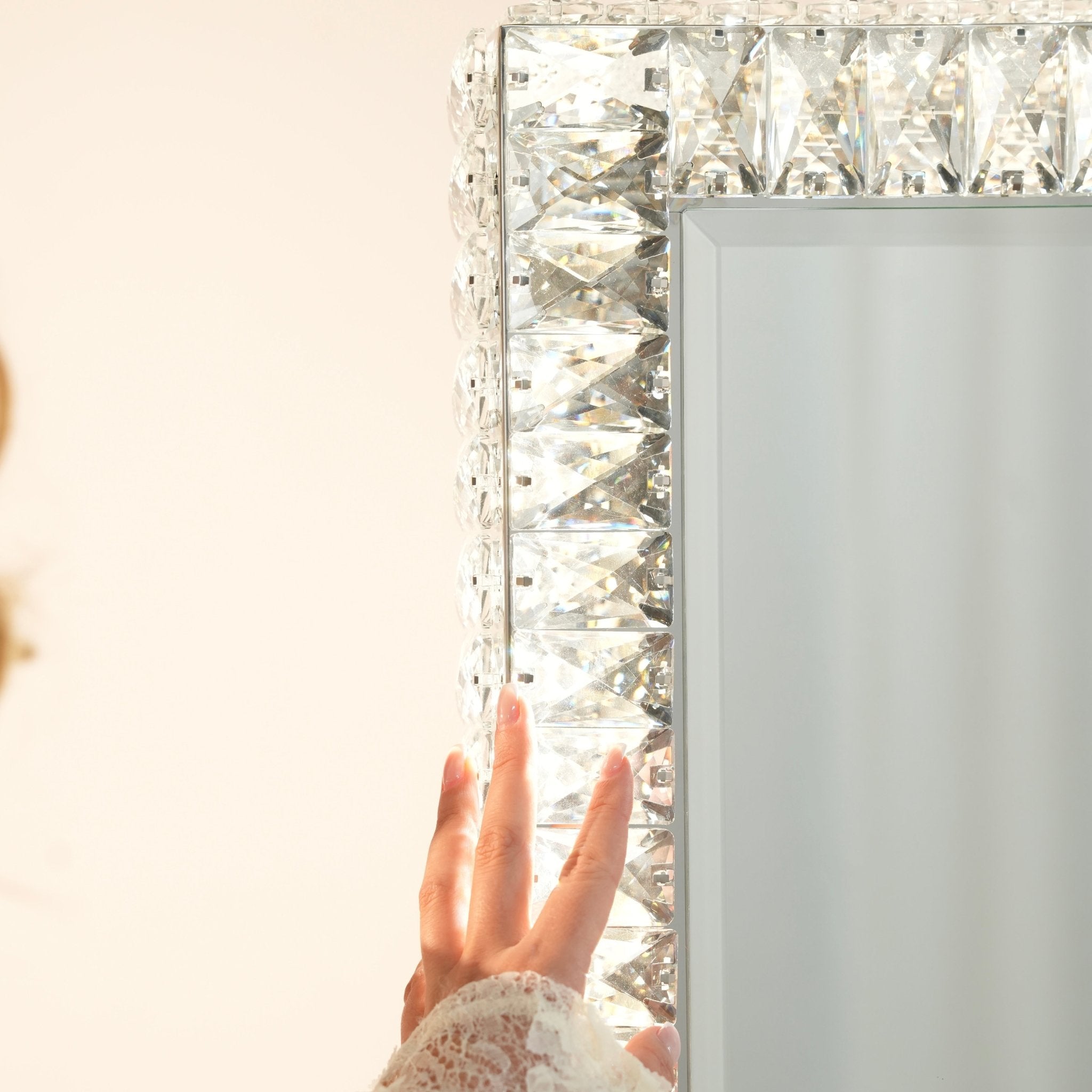 Miroir Adapté LED | Lumière Réglable et Format Pleine Hauteur