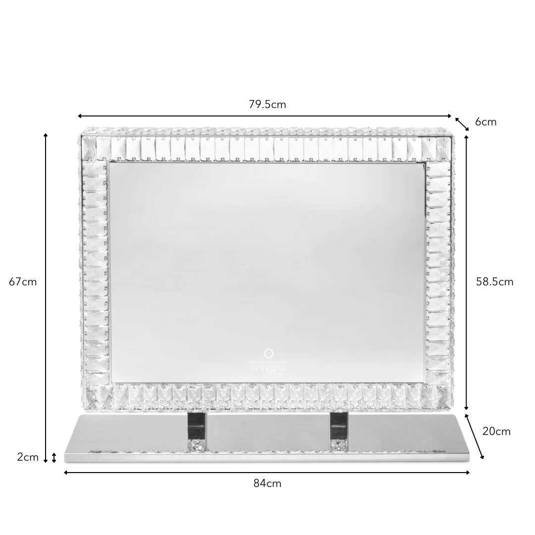 Miroir Adapté LED | Lumière Réglable et Format Pleine Hauteur